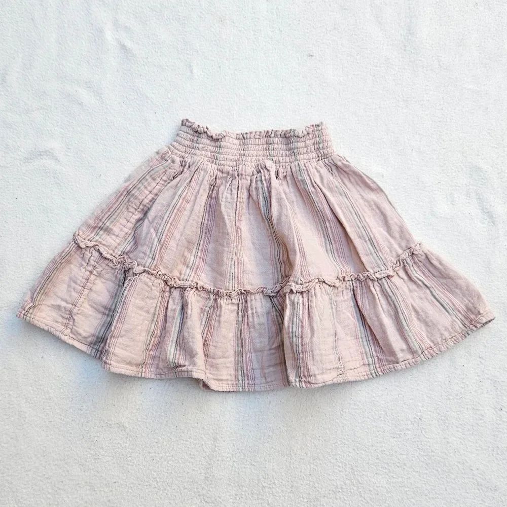 Easy Peasy Pink Striped Flowy Skirt Size 18 Months
